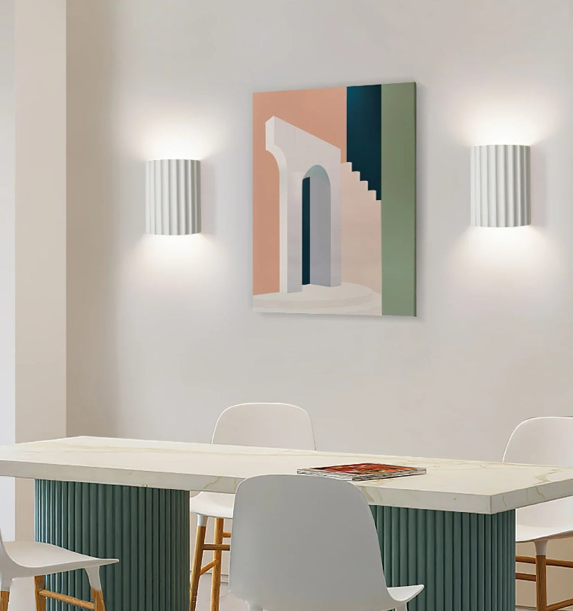 Fluted Resin Wall Lamp - Auraolight