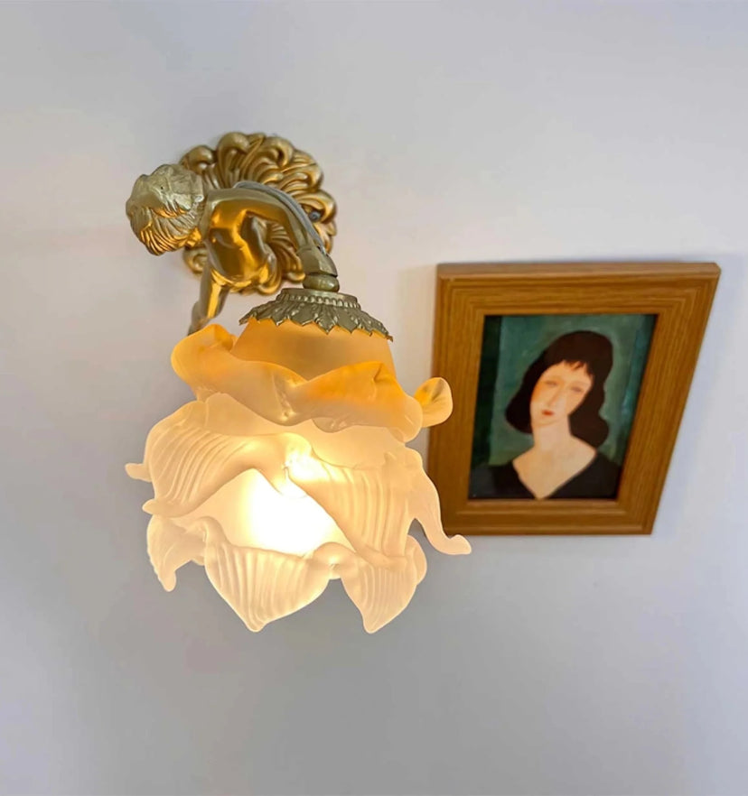 Flying Angel Brass Wall Light - Auraolight