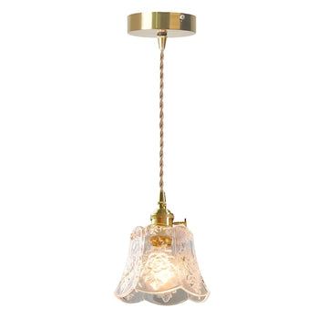 French Relief Glass Pendant Lamp - Auraolight