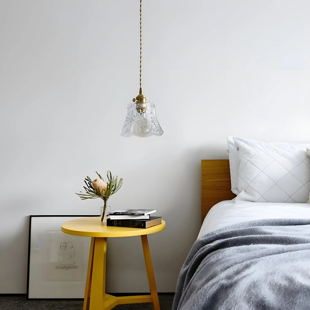 French Relief Glass Pendant Lamp - Auraolight