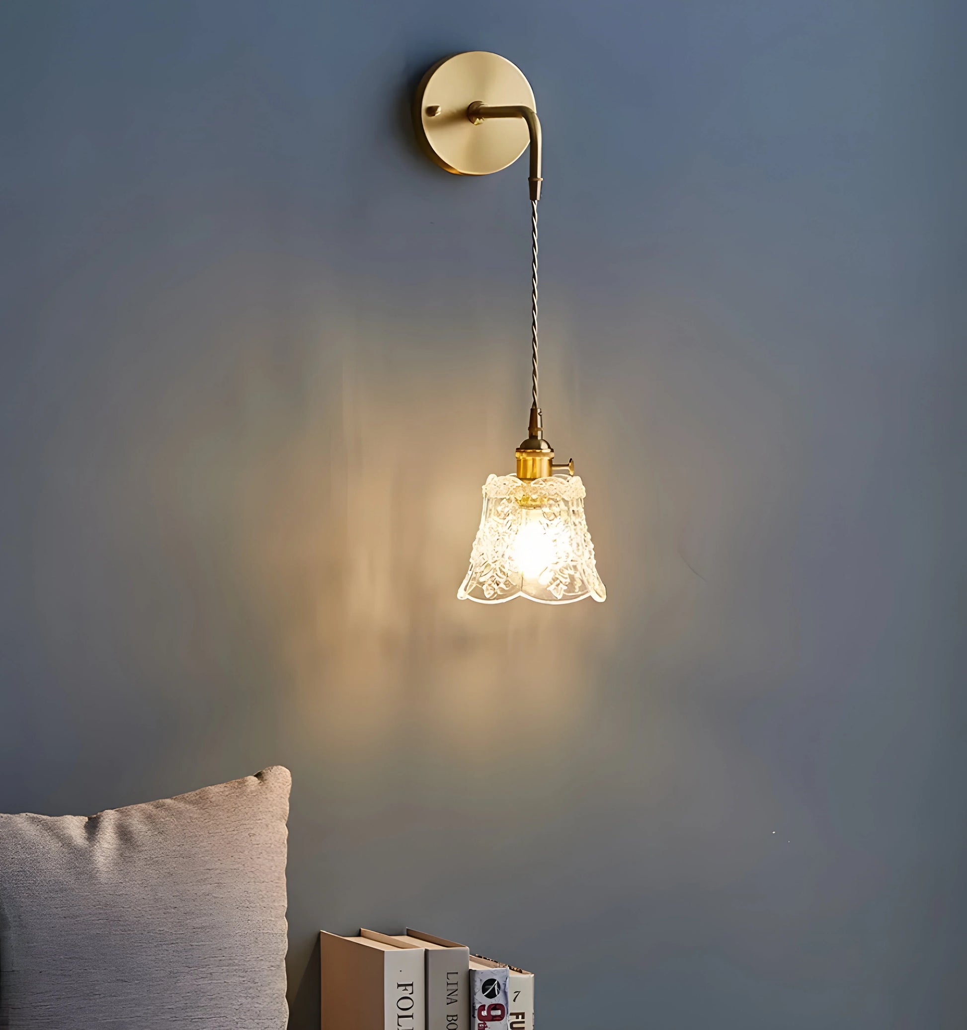French Relief Glass Pendant Lamp - Auraolight