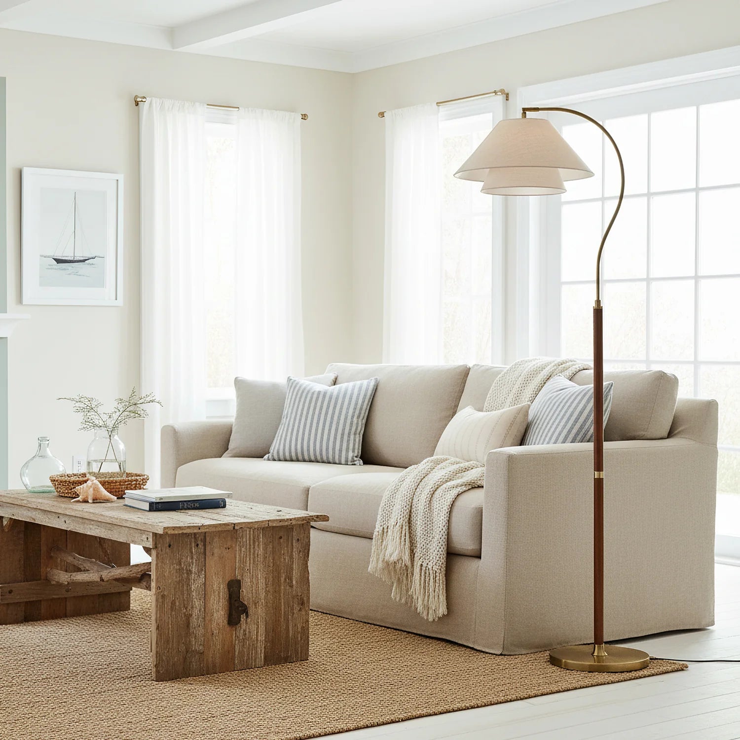 Garner Fabric Floor Lamp