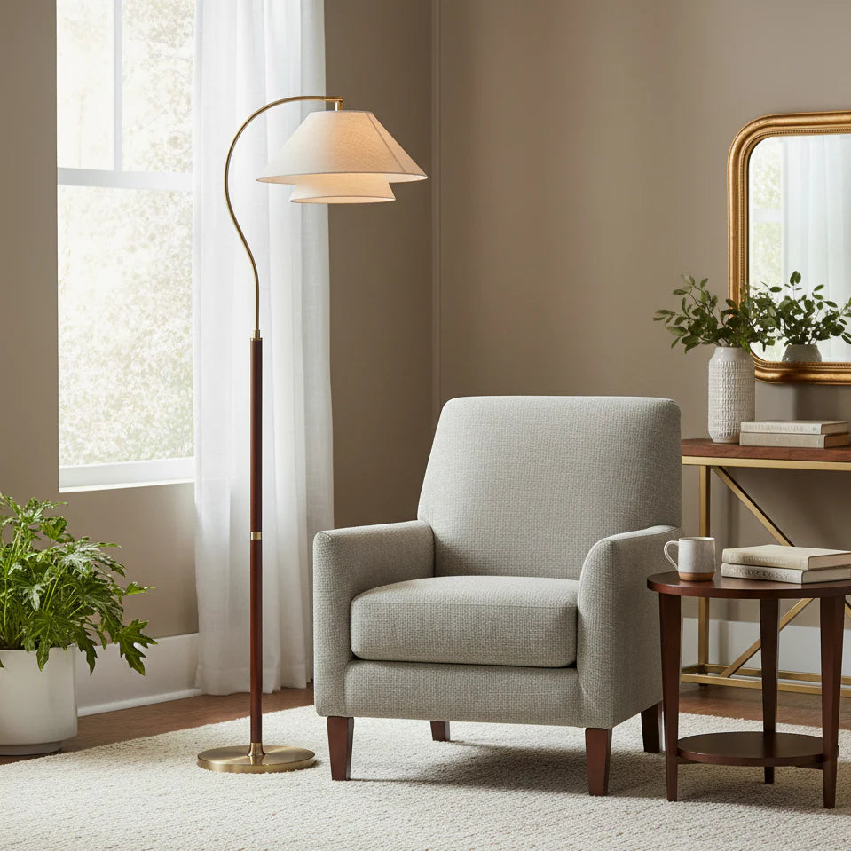Garner Fabric Floor Lamp