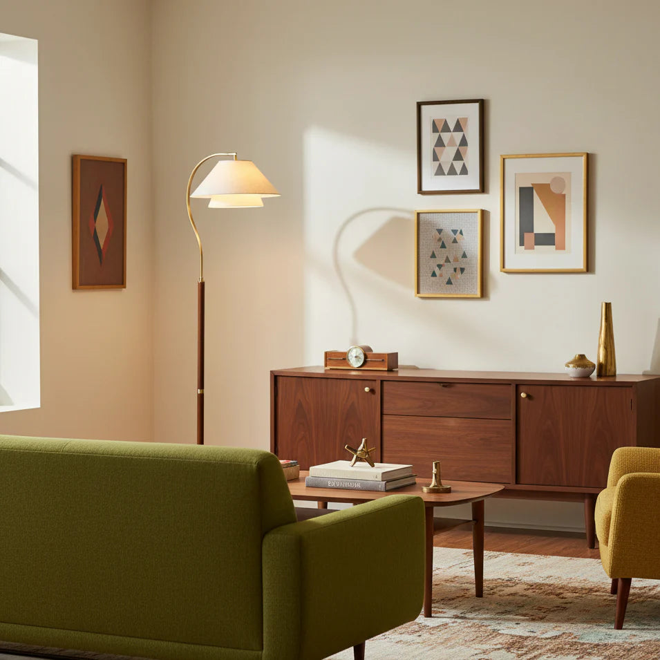 Garner Fabric Floor Lamp