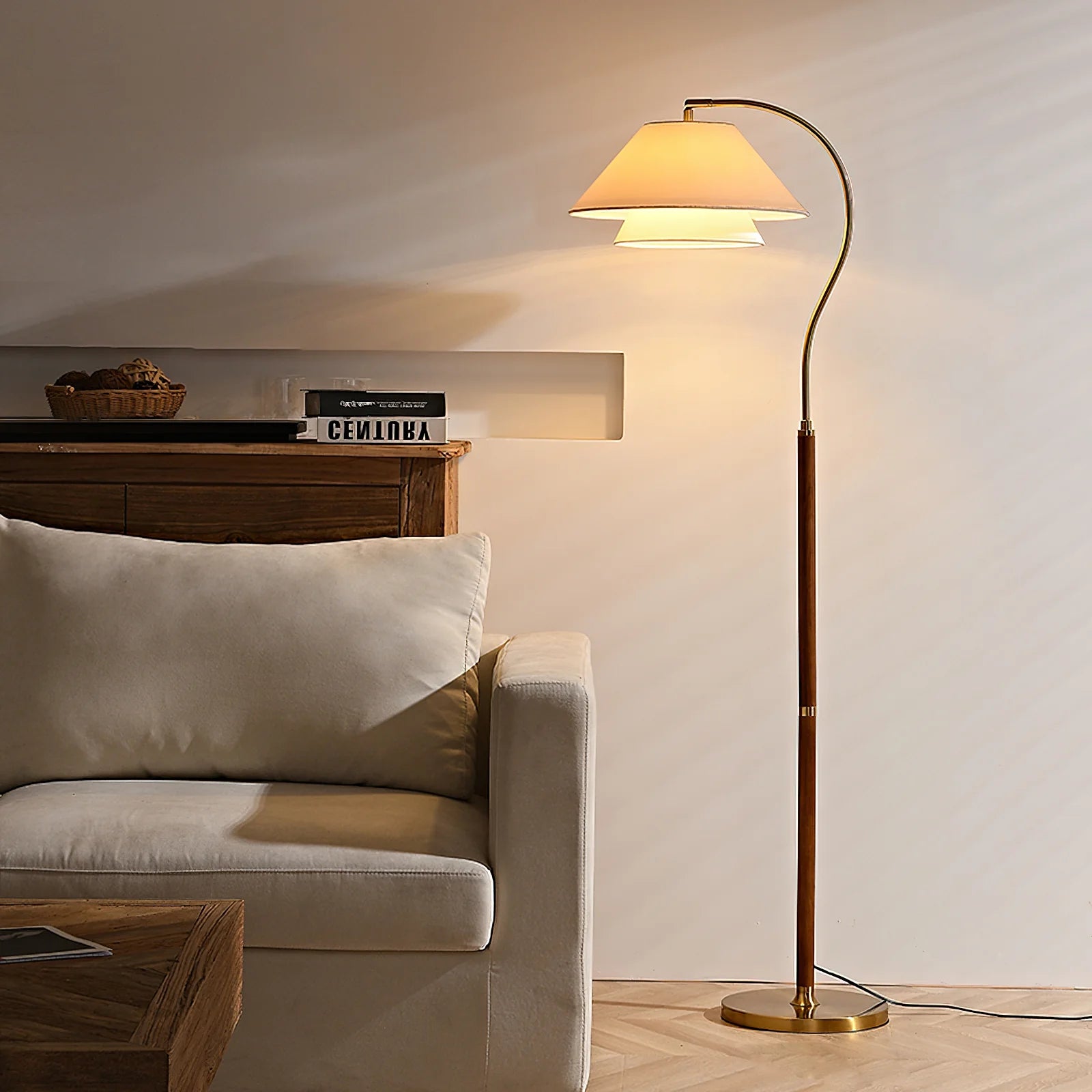 Garner Fabric Floor Lamp