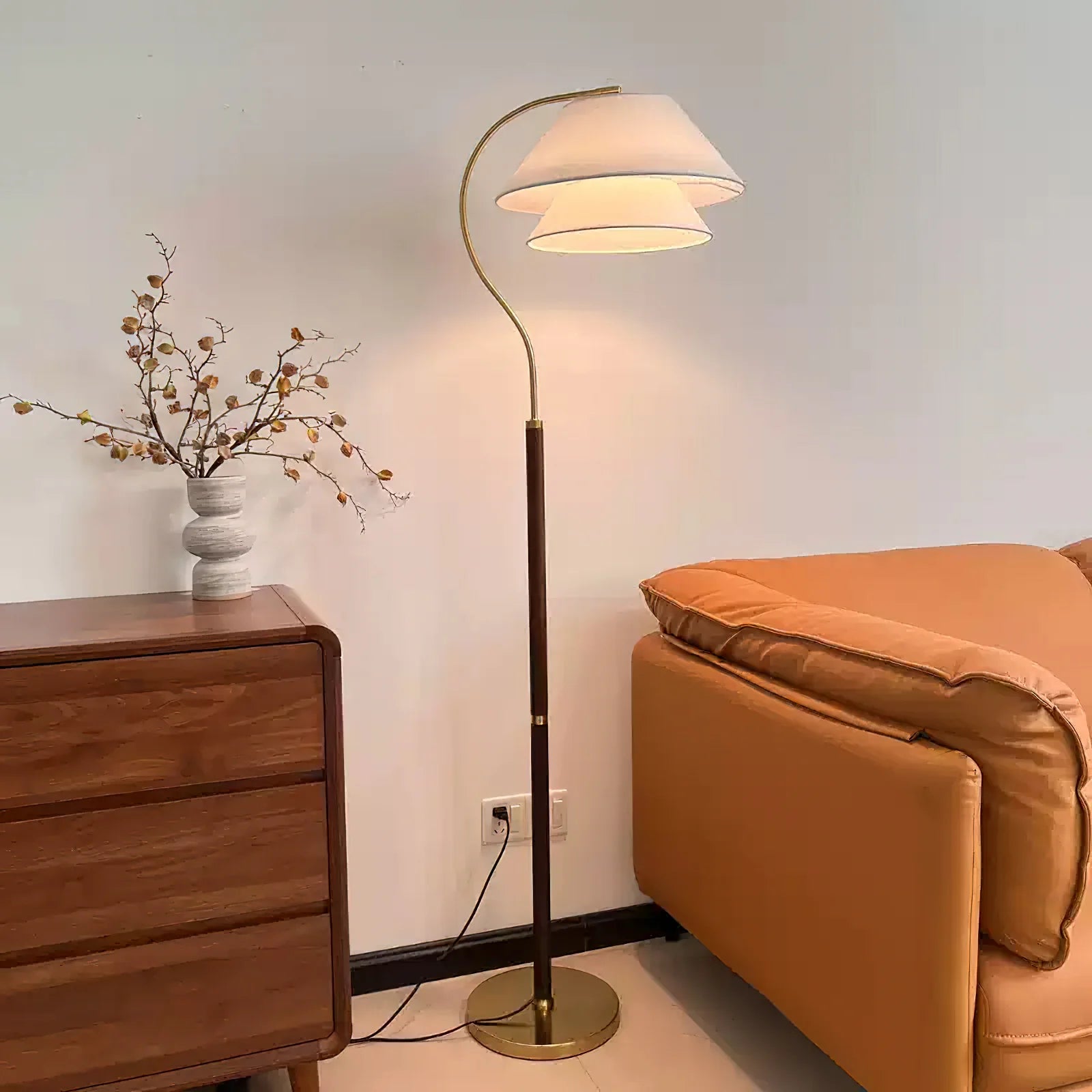 Garner Fabric Floor Lamp