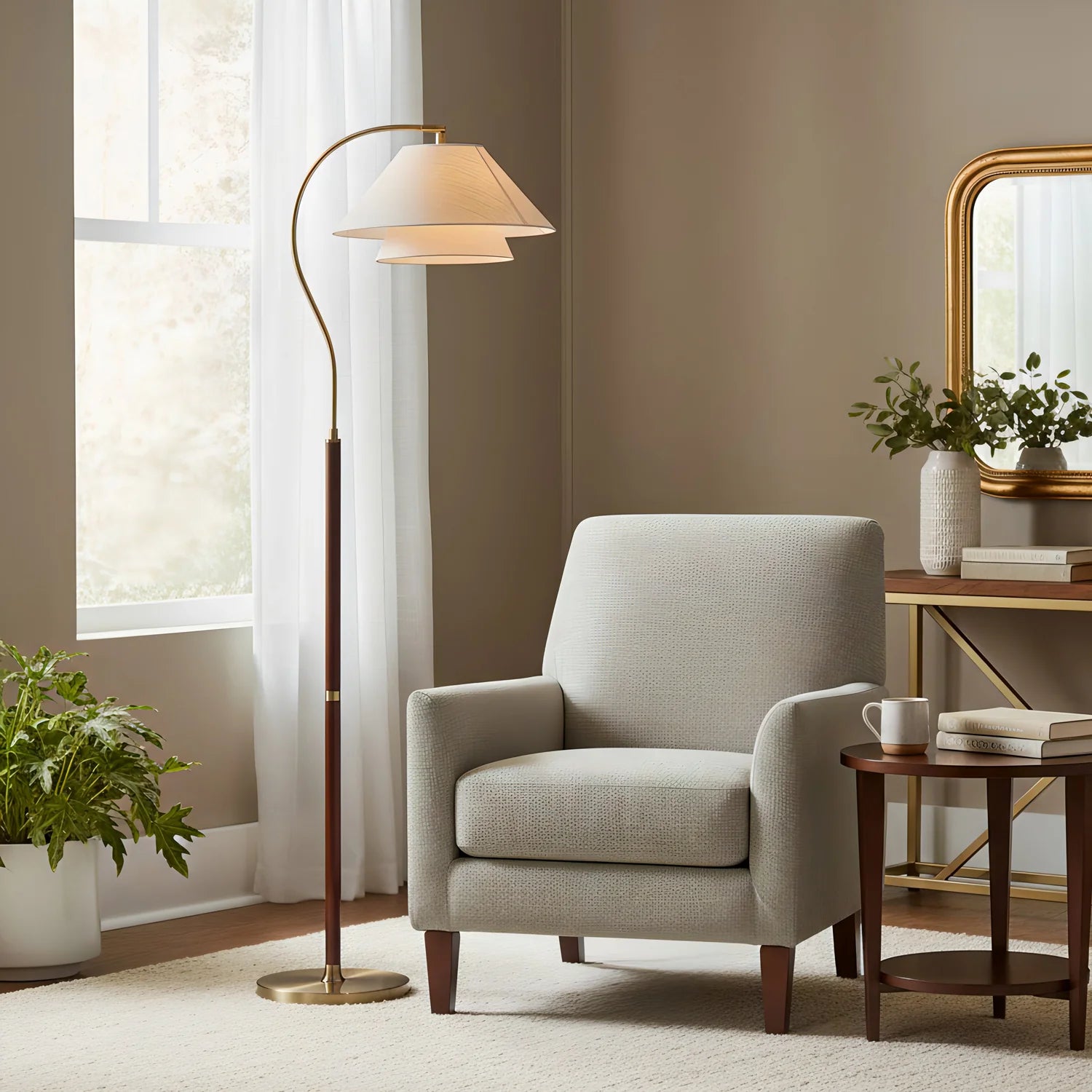 Garner Fabric Floor Lamp