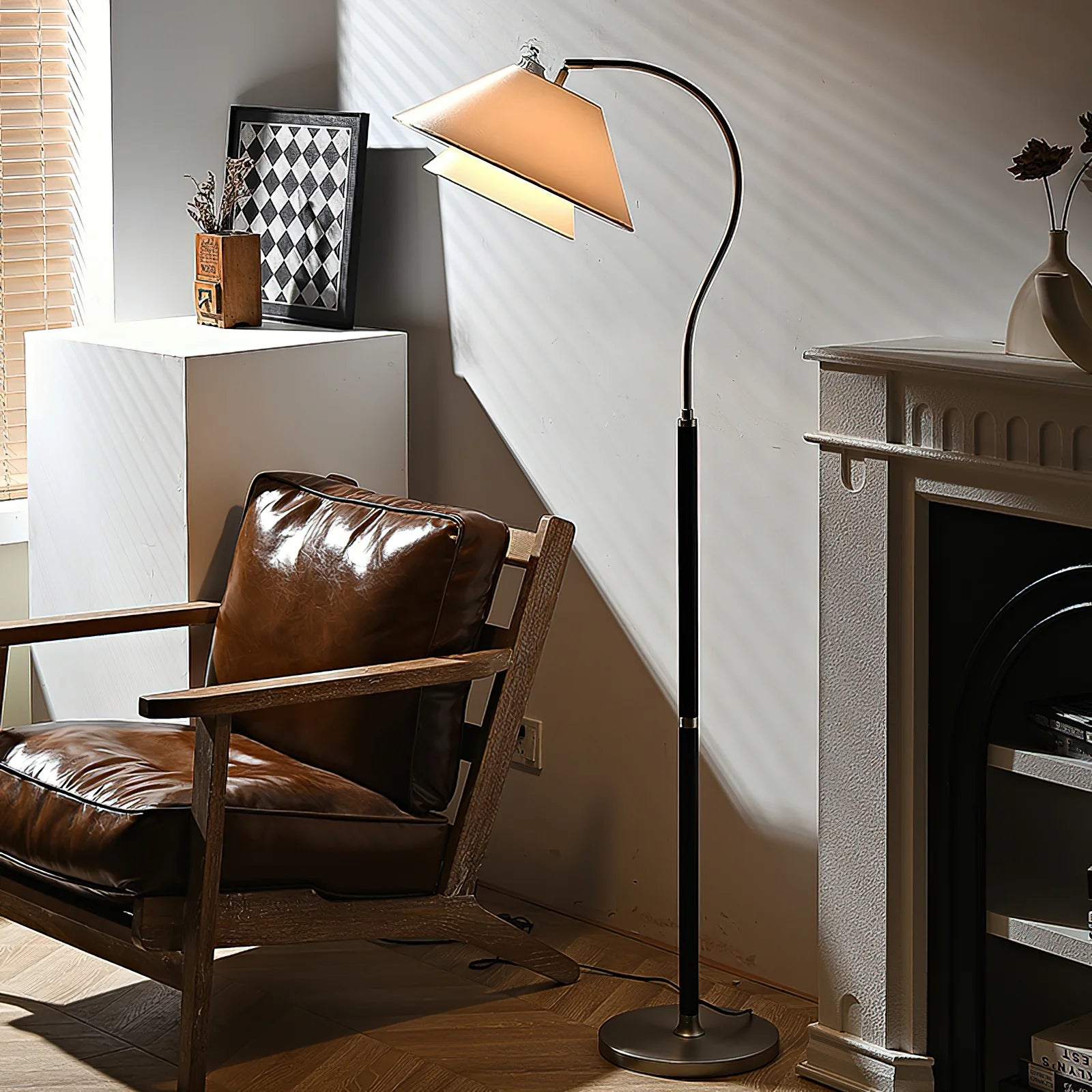 Garner Fabric Floor Lamp