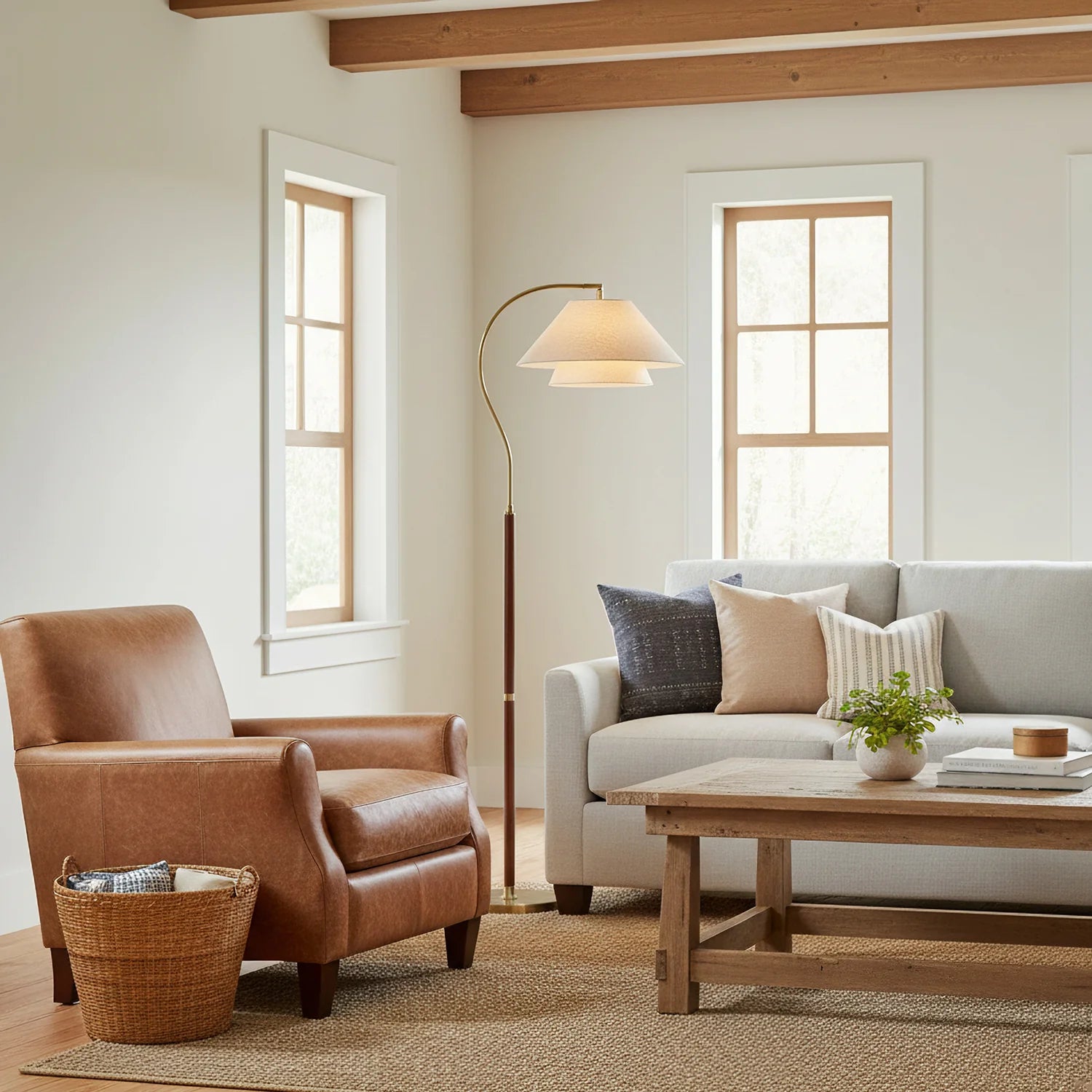 Garner Fabric Floor Lamp