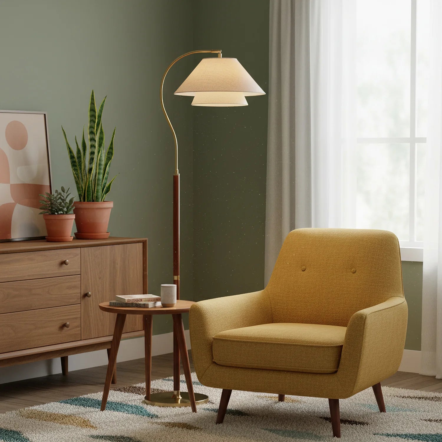 Garner Fabric Floor Lamp