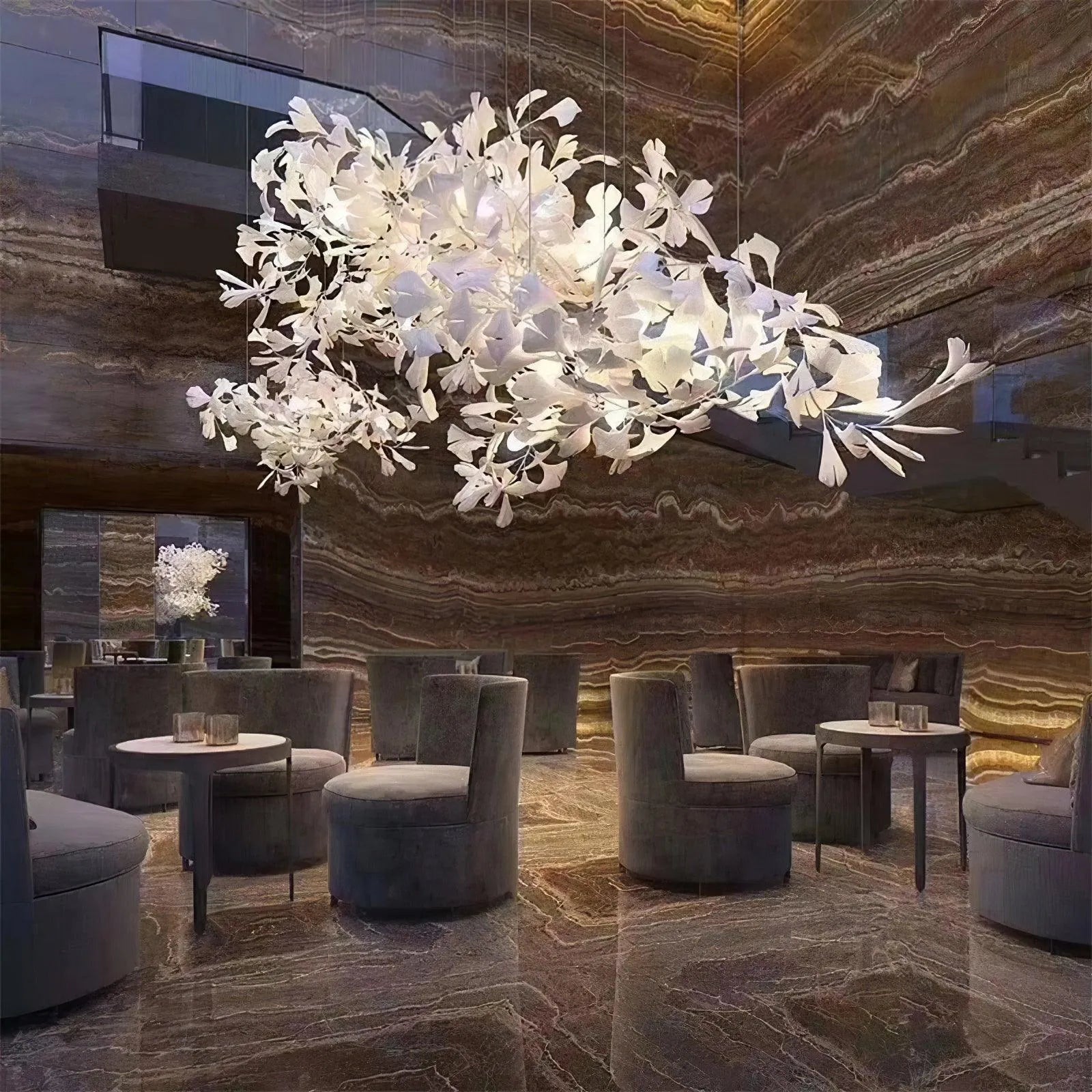 Gingko Chandelier B - Auraolight
