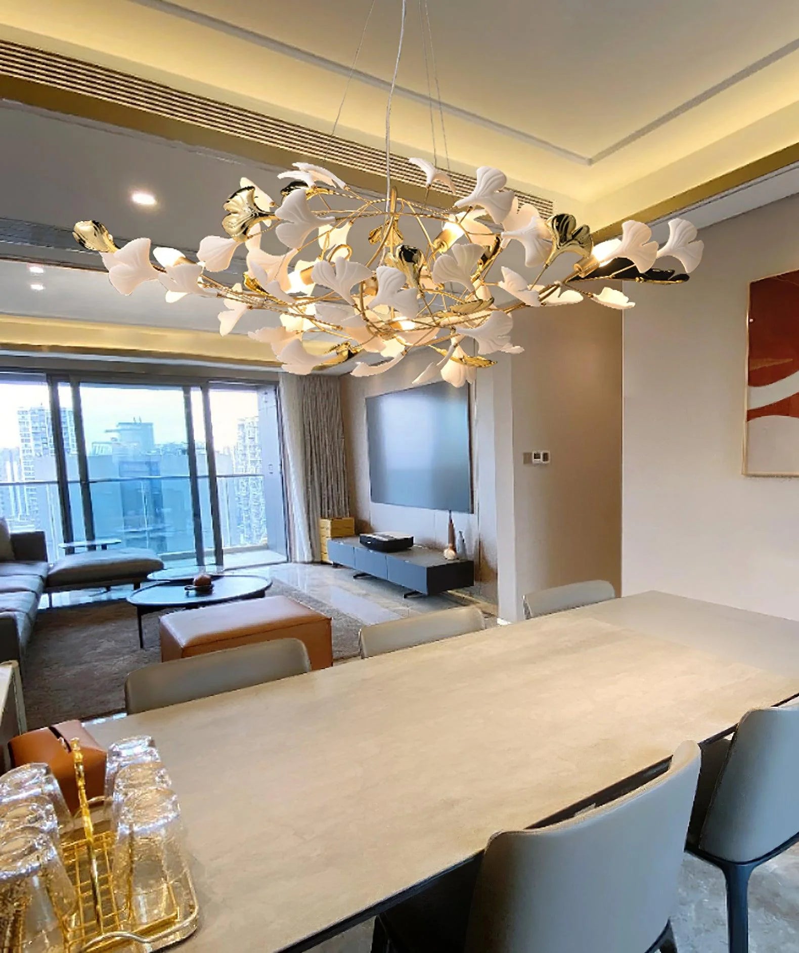 Gingko Chandelier B - Auraolight