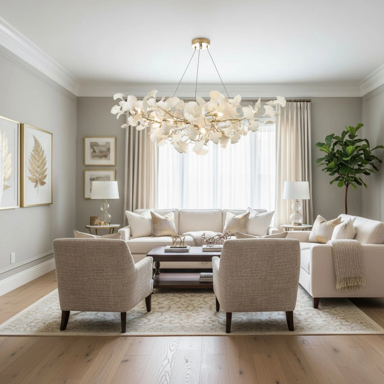 Gingko Chandelier B - Auraolight