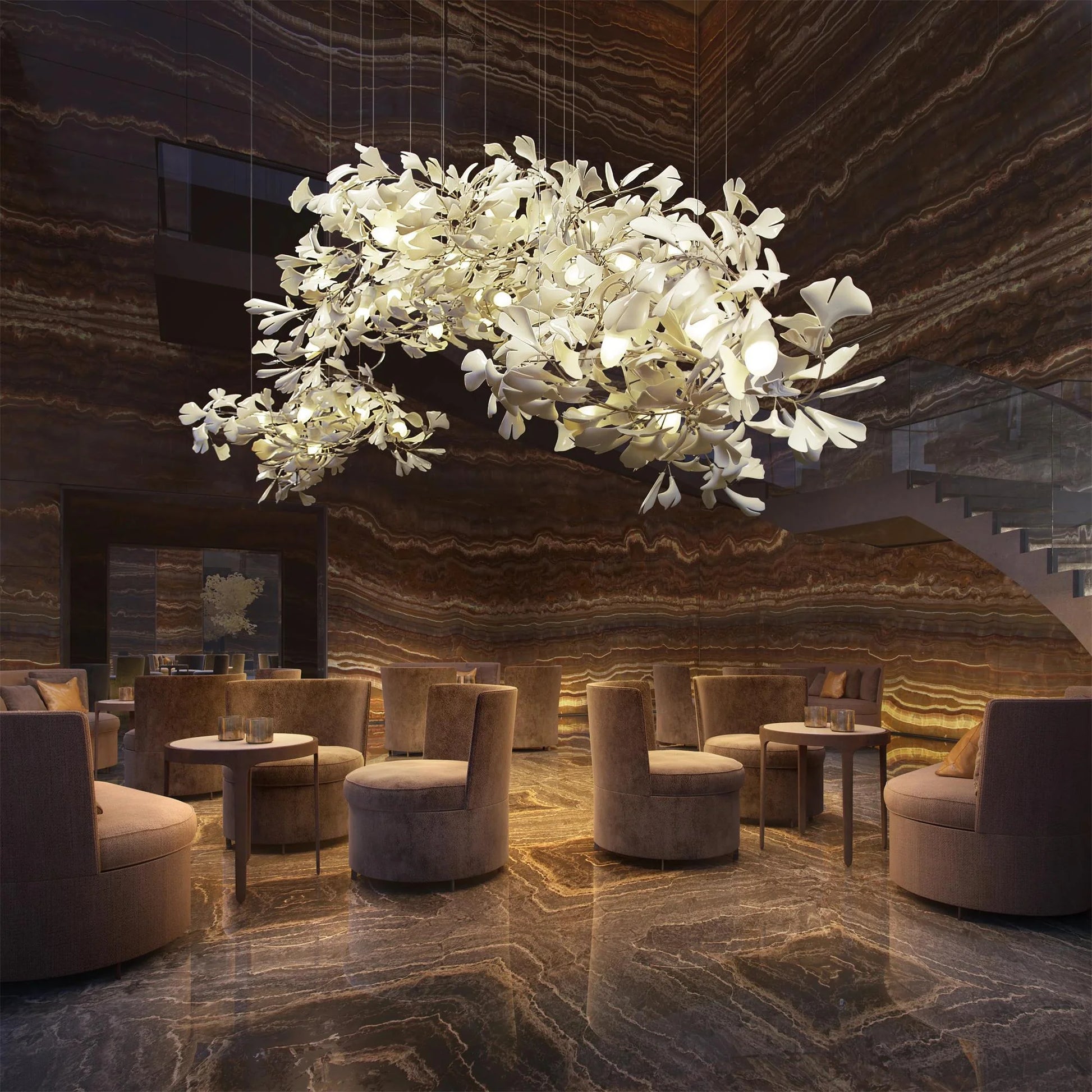 Gingko Chandelier C - Yiarolight