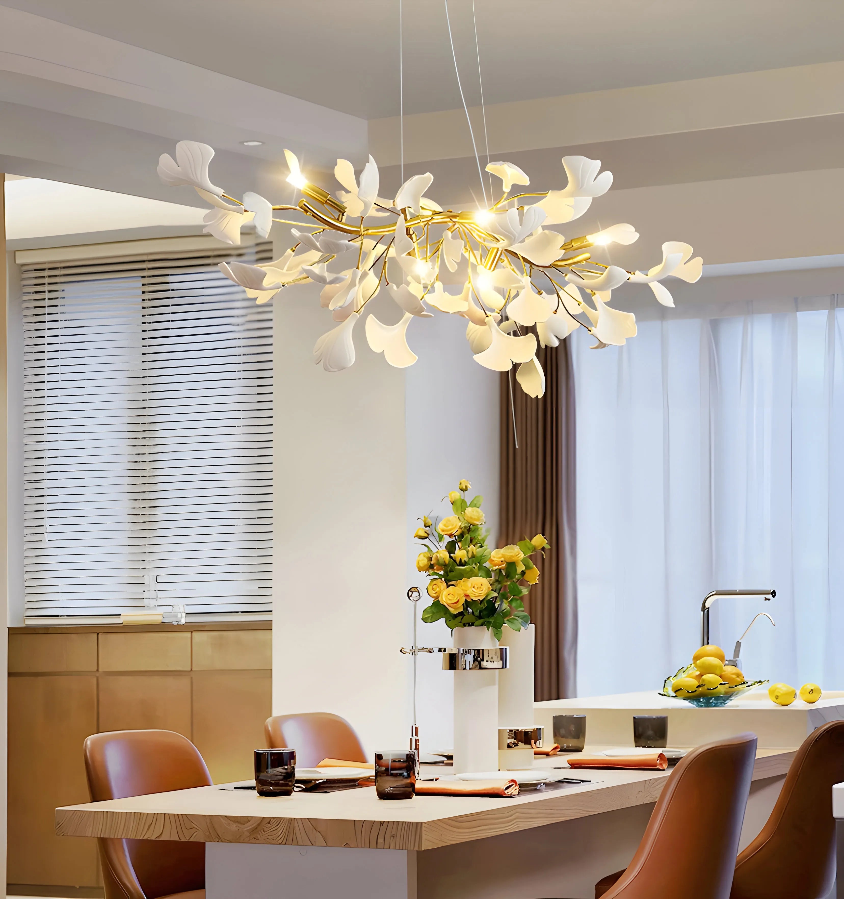 Gingko Chandelier D - Yiarolight