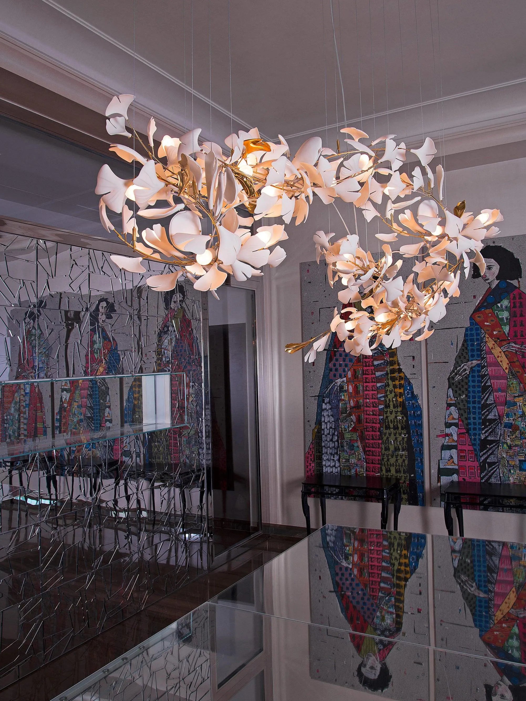 Gingko Chandelier E - Yiarolight