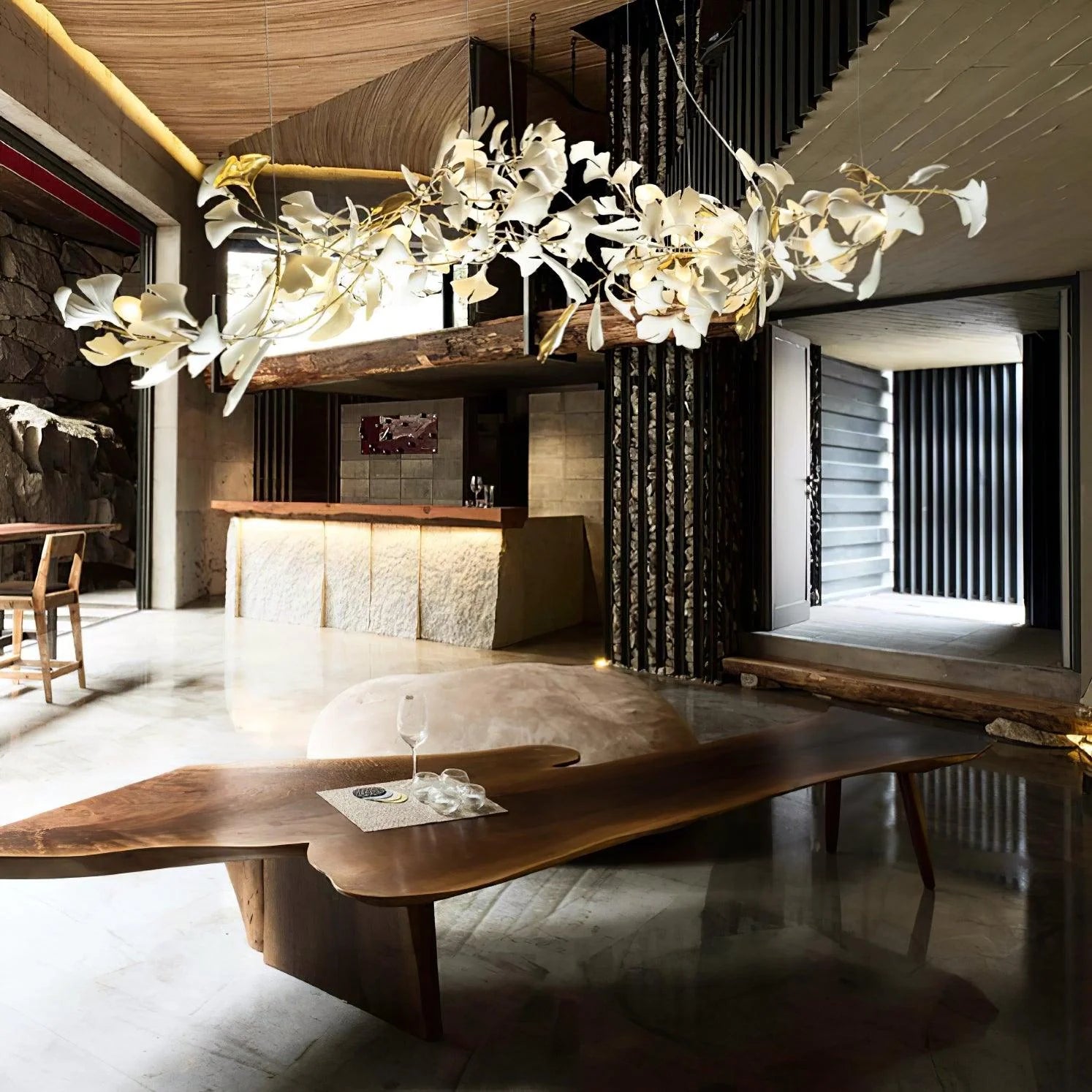 Gingko Chandelier E - Yiarolight