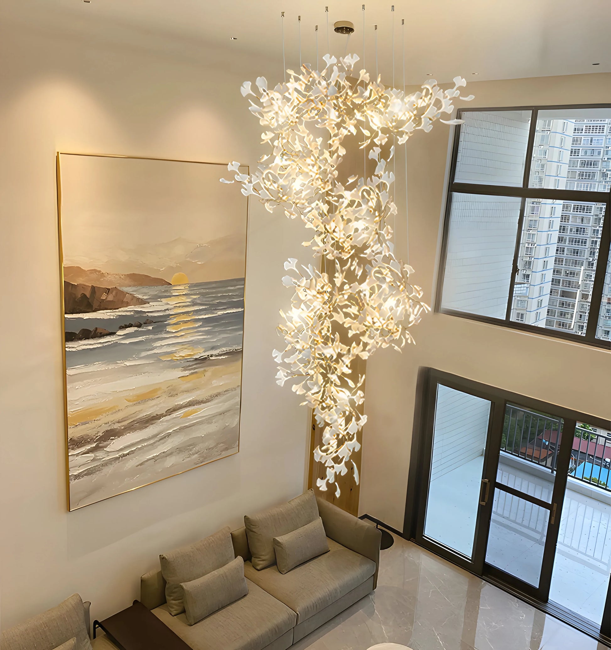 Gingko Chandelier F - Yiarolight