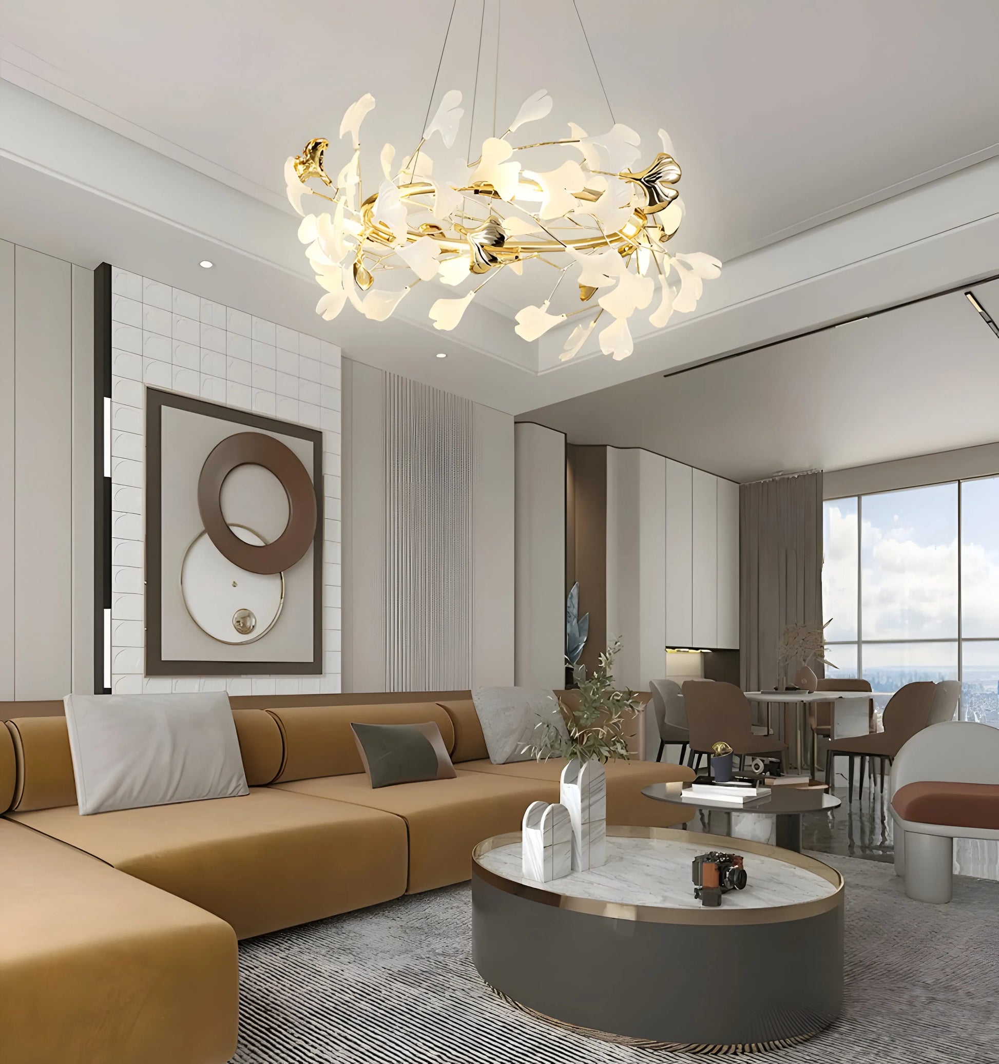 Gingko Chandelier U - Yiarolight