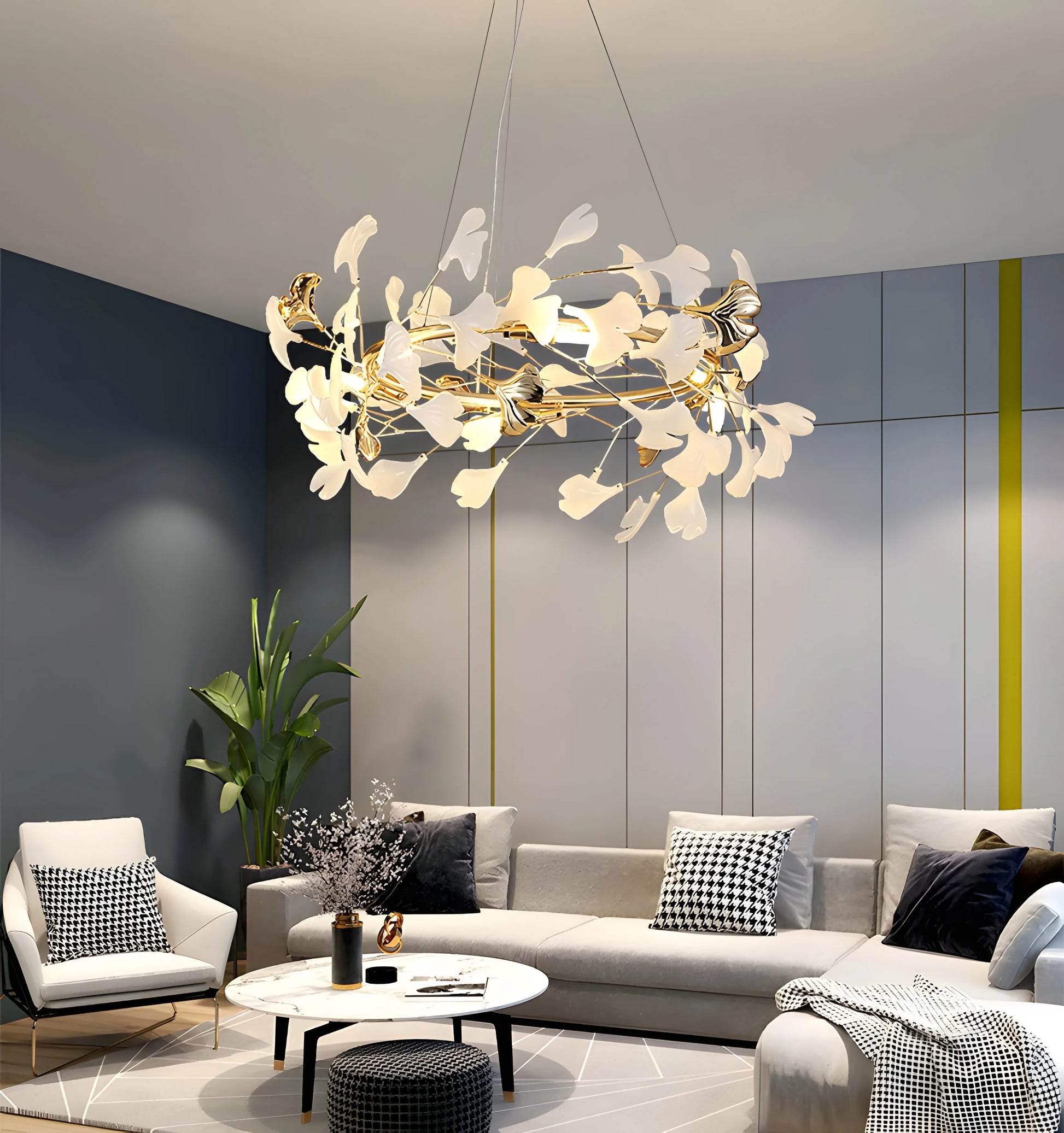 Gingko Chandelier U - Yiarolight