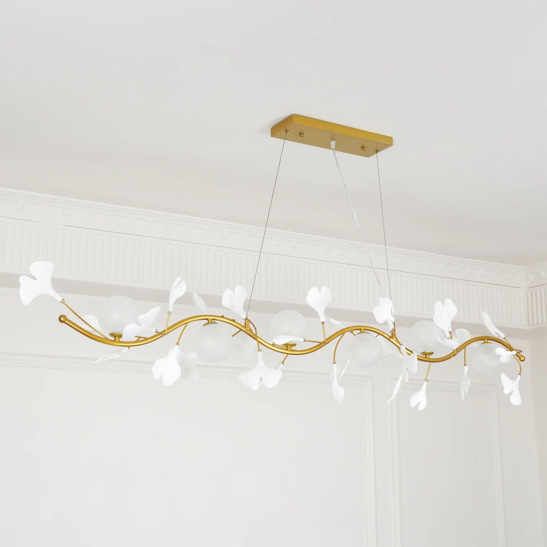 Gingko Glass Chandelier - Yiarolight