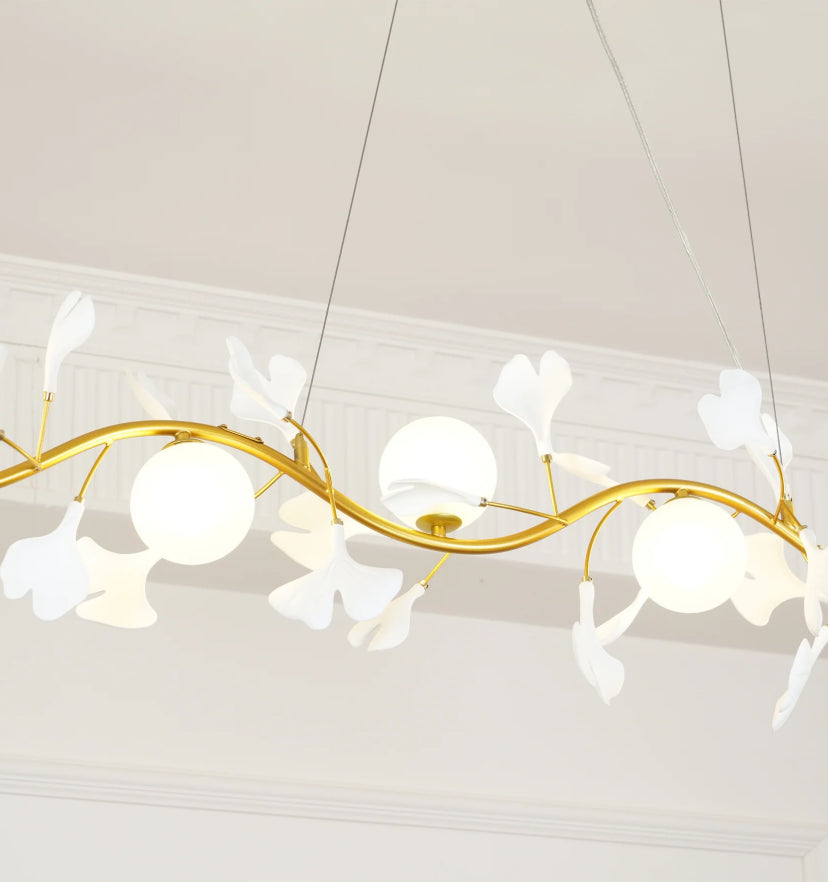 Gingko Glass Chandelier - Yiarolight