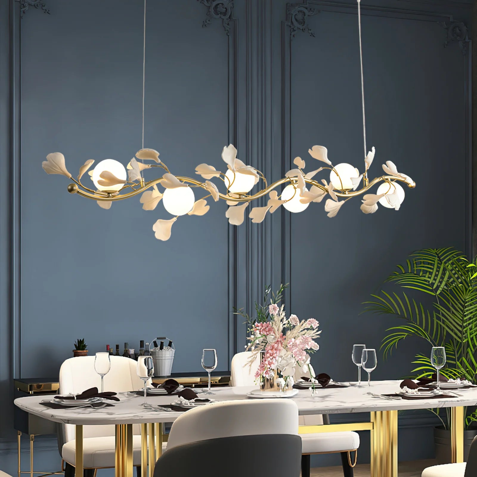 Gingko Glass Chandelier - Yiarolight