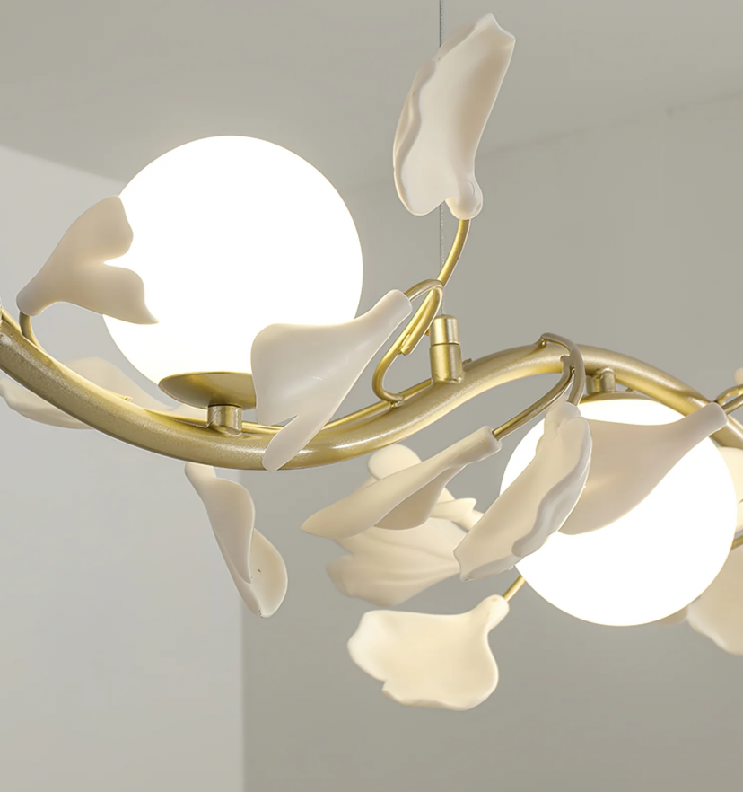 Gingko Glass Chandelier - Yiarolight