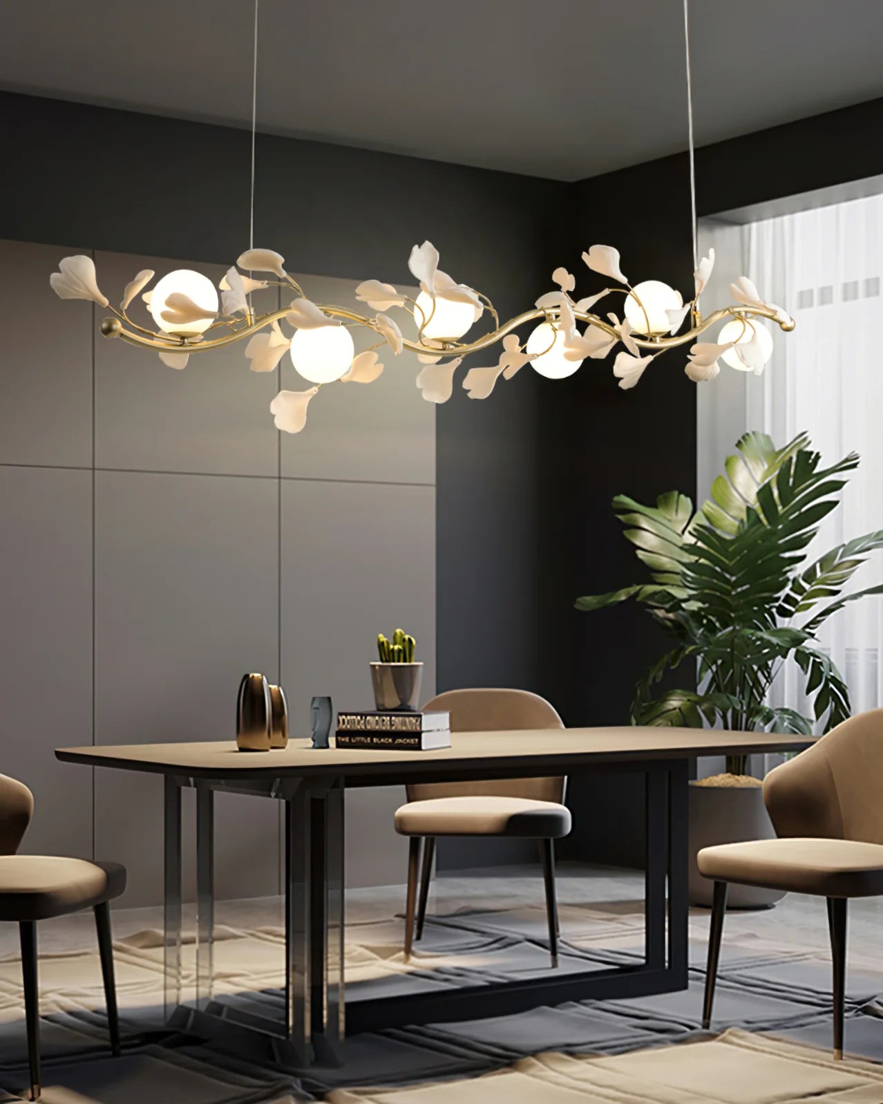Gingko Glass Chandelier - Yiarolight