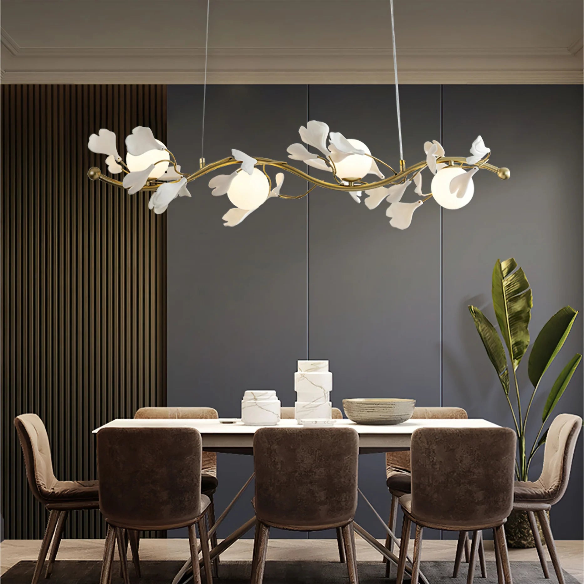 Gingko Glass Chandelier - Yiarolight