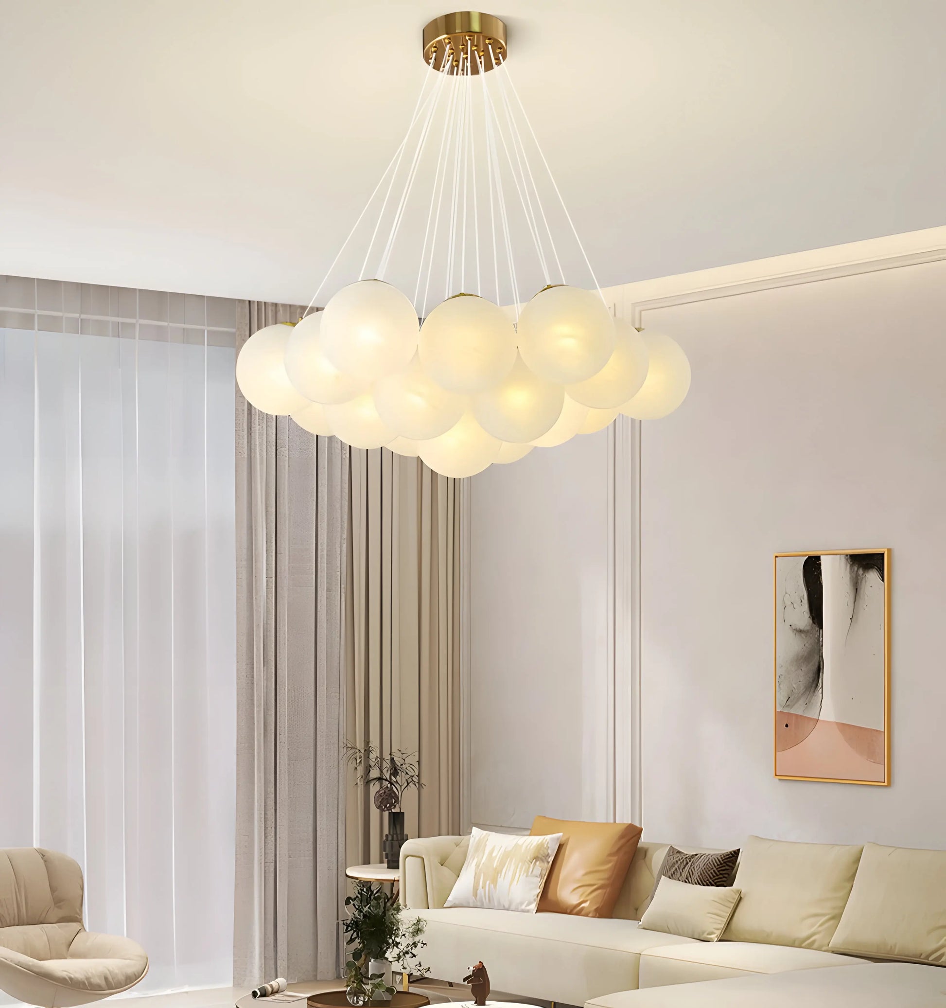Glass Cluster Chandelier - Yiarolight