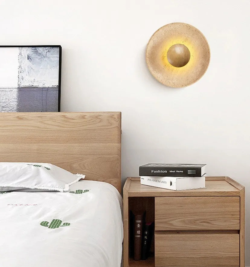 Halo Travertine Wall Lamp - Yiarolight