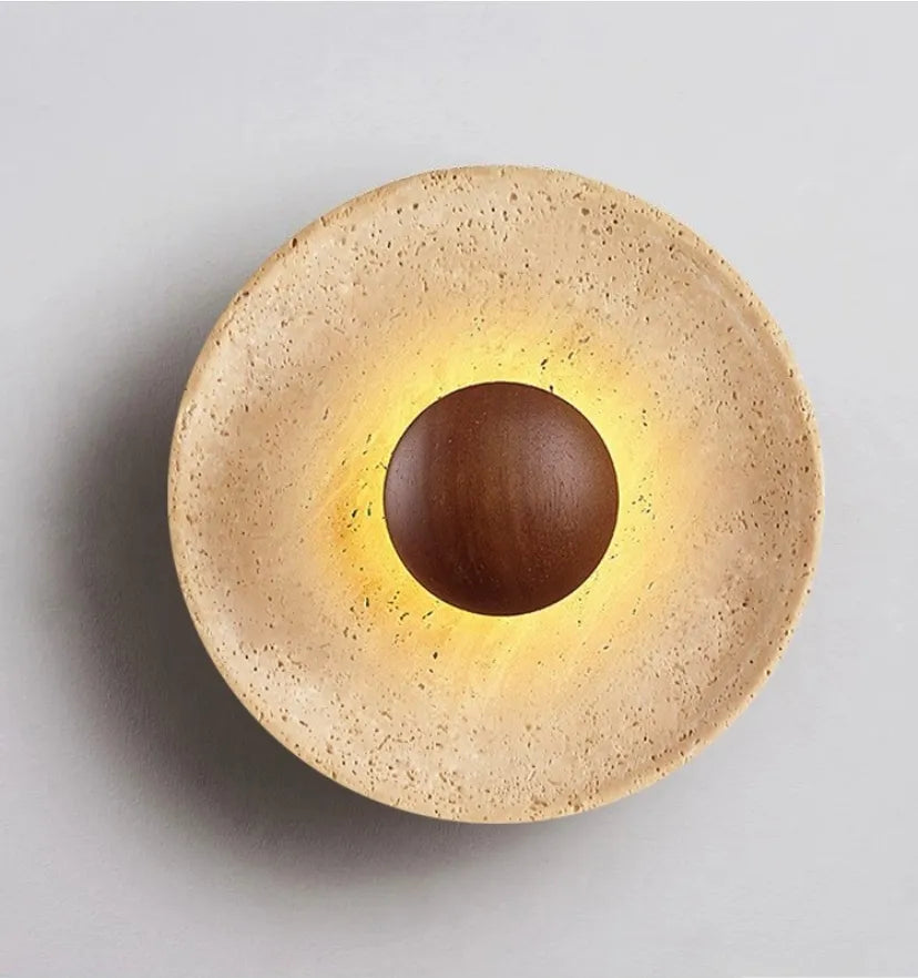 Halo Travertine Wall Lamp - Yiarolight