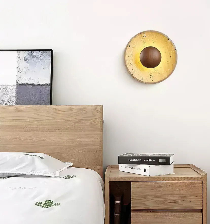 Halo Travertine Wall Lamp - Yiarolight