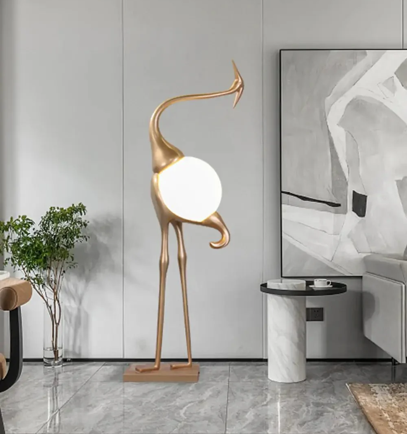 Heron Sculpture Floor Lamp - Yiarolight