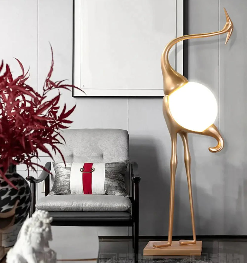 Heron Sculpture Floor Lamp - Yiarolight