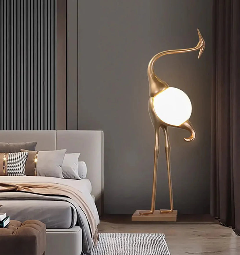 Heron Sculpture Floor Lamp - Yiarolight