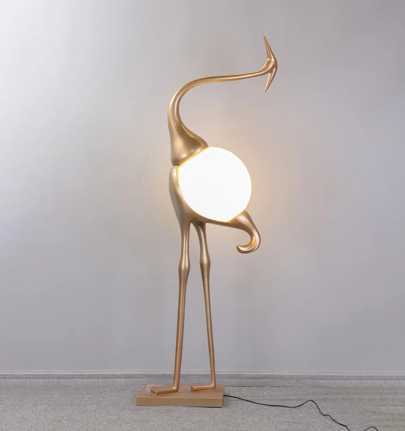 Heron Sculpture Floor Lamp - Yiarolight