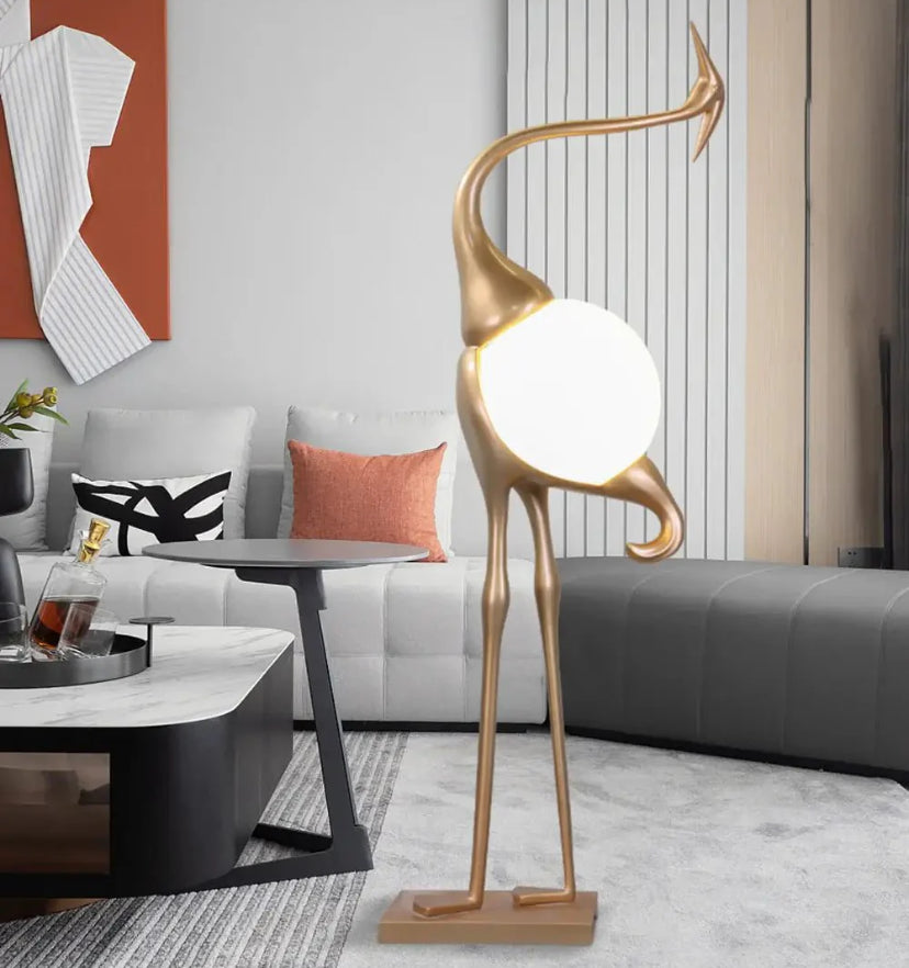 Heron Sculpture Floor Lamp - Yiarolight