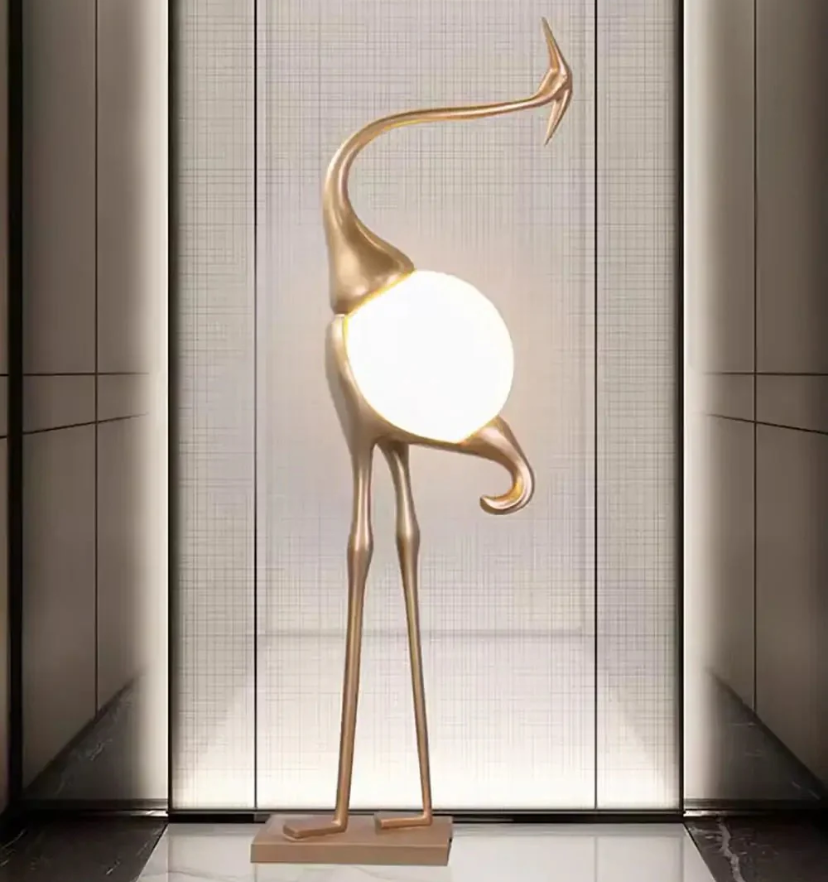 Heron Sculpture Floor Lamp - Yiarolight