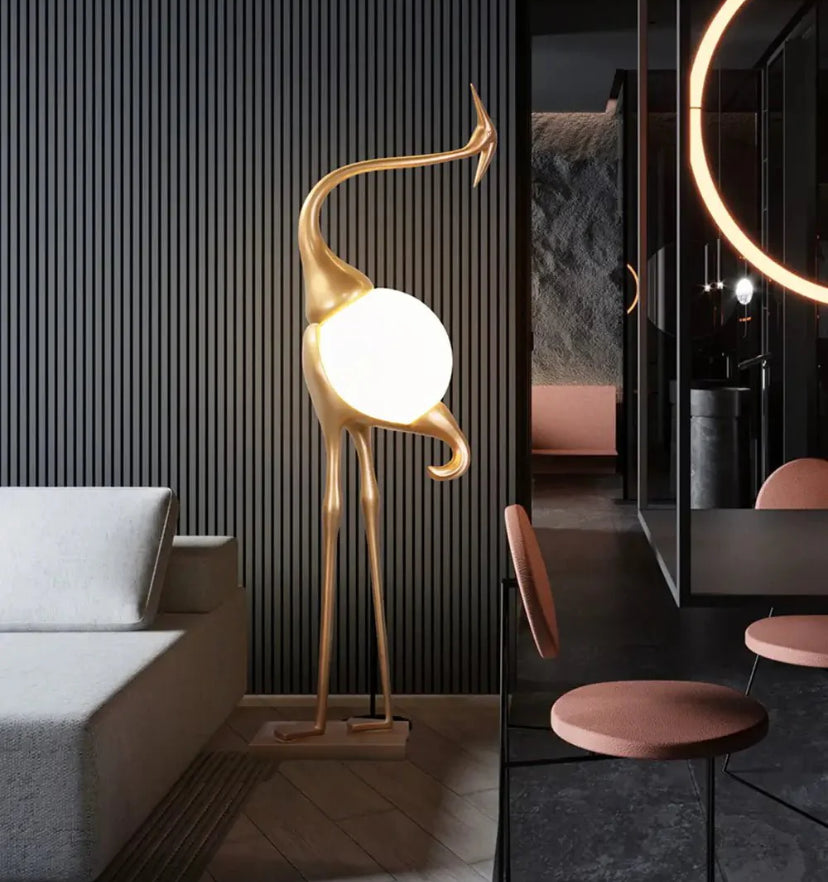 Heron Sculpture Floor Lamp - Yiarolight