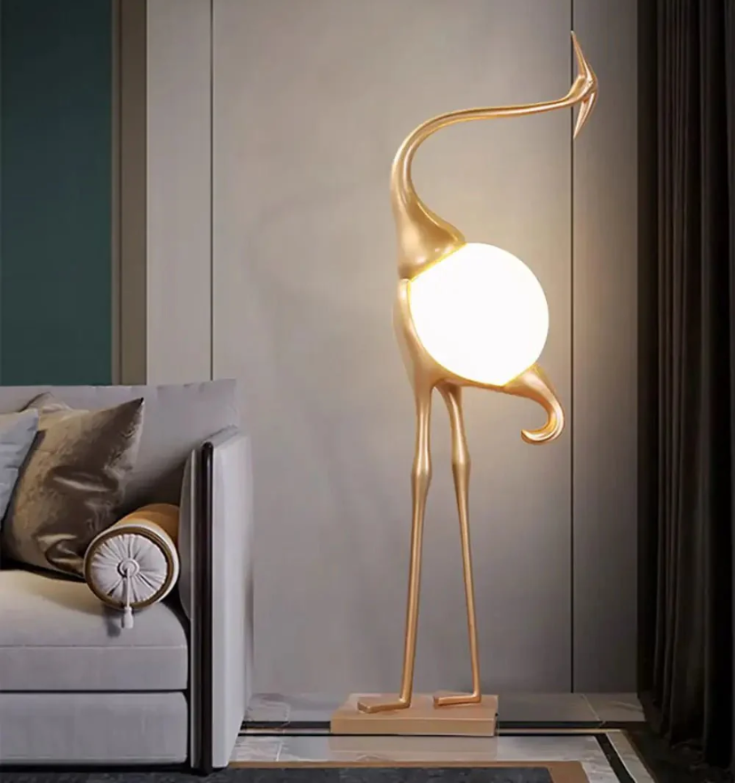 Heron Sculpture Floor Lamp - Yiarolight