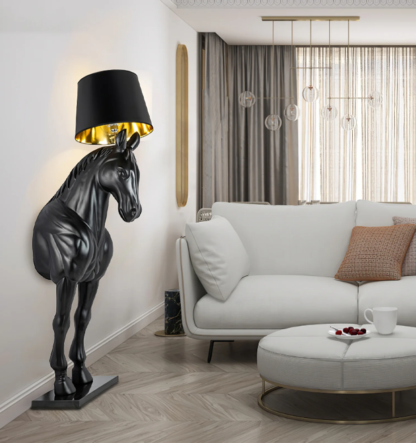 Horse Statue Floor Lamp - Auraolight