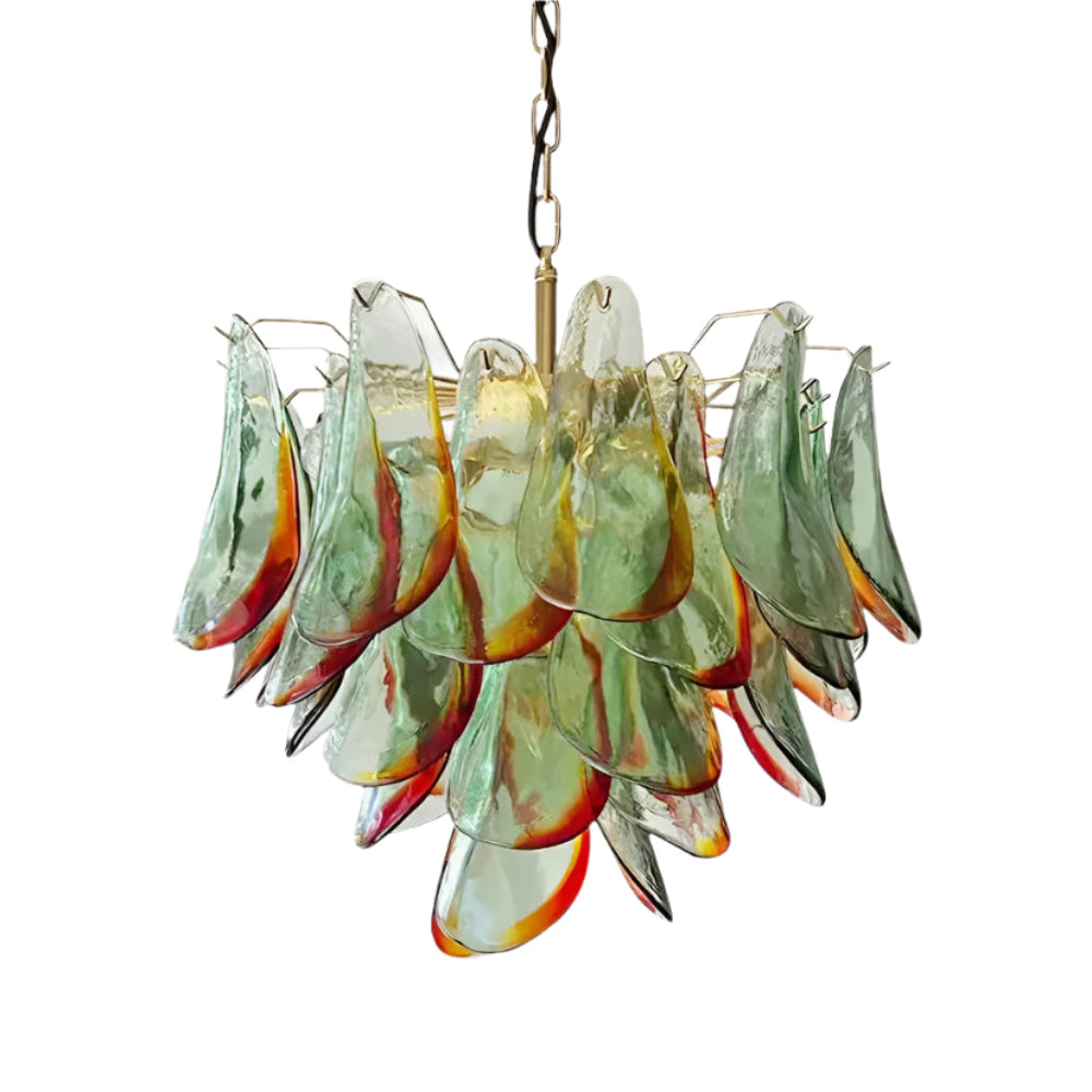 Emerald Flame Murano Glass Chandelier - Auraolight