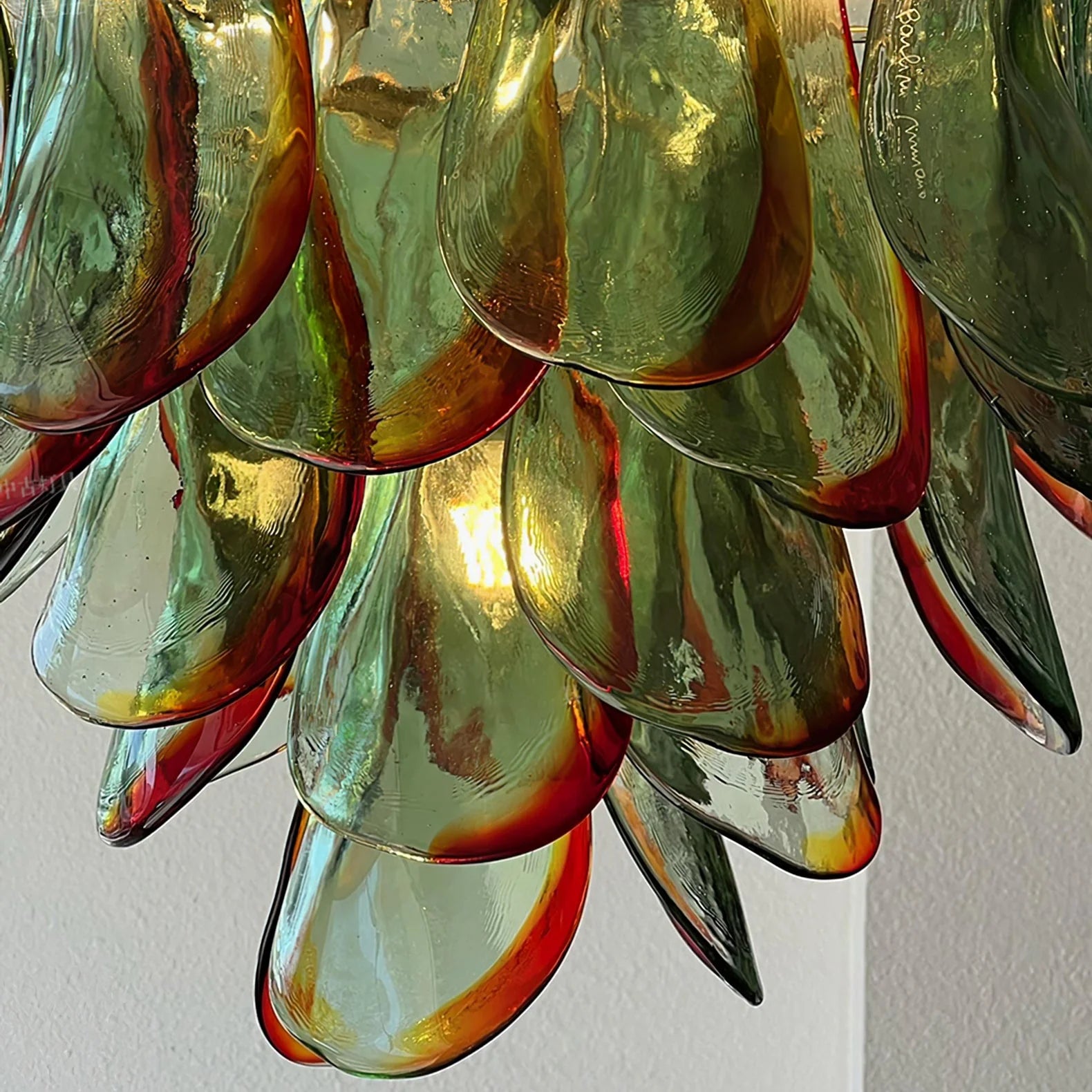 Emerald Flame Murano Glass Chandelier - Auraolight