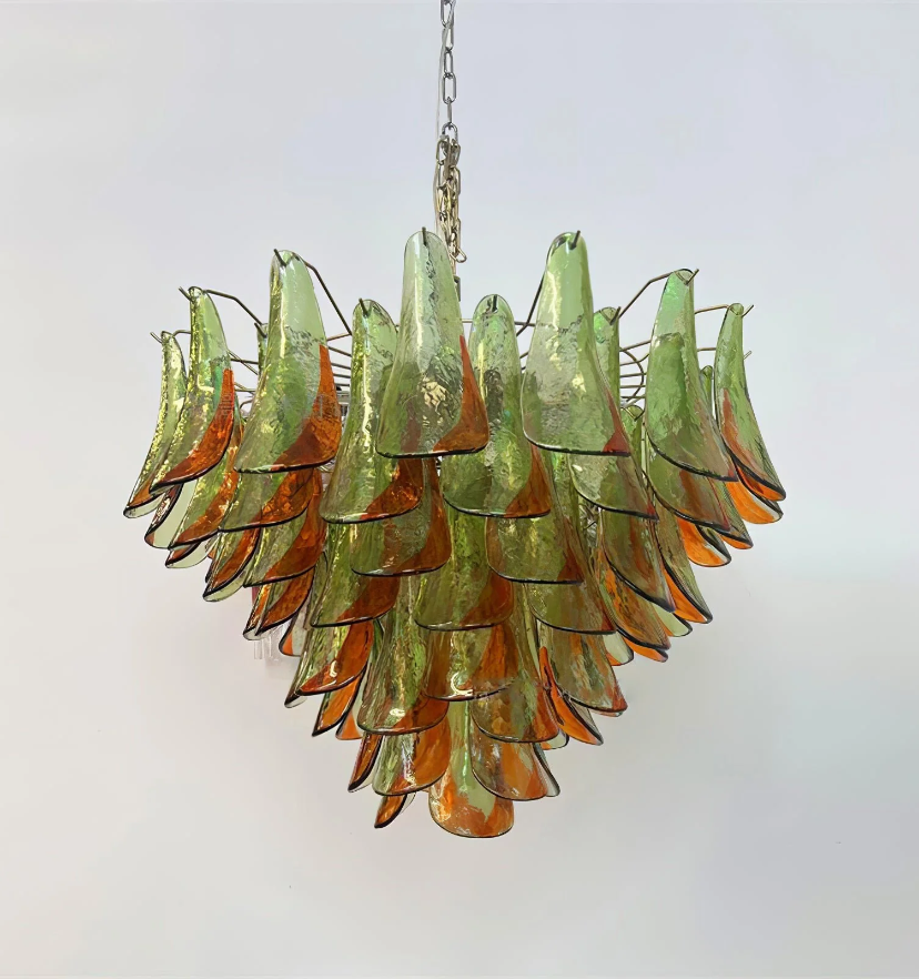 Emerald Flame Murano Glass Chandelier - Auraolight