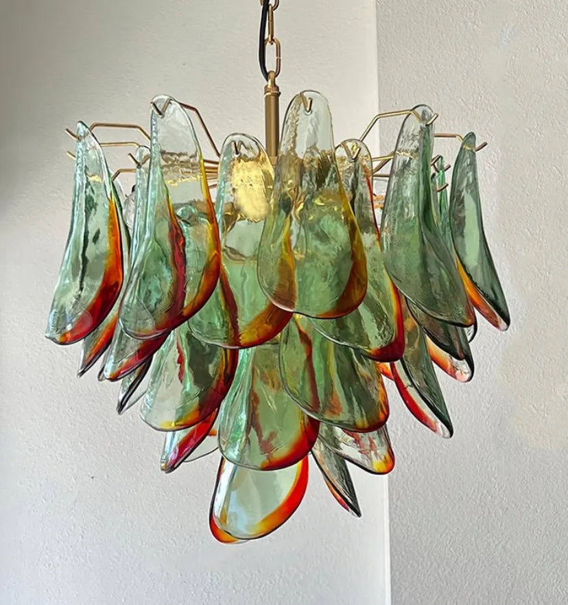 Emerald Flame Murano Glass Chandelier - Auraolight