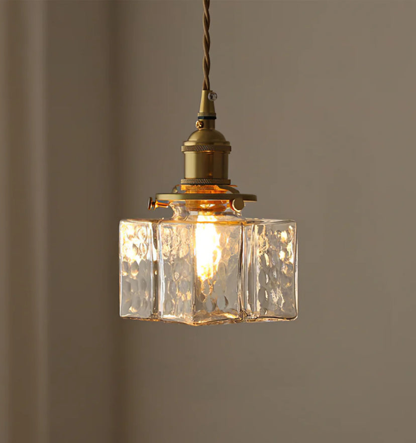 Jewel Glass Brass Pendant Light - Auraolight