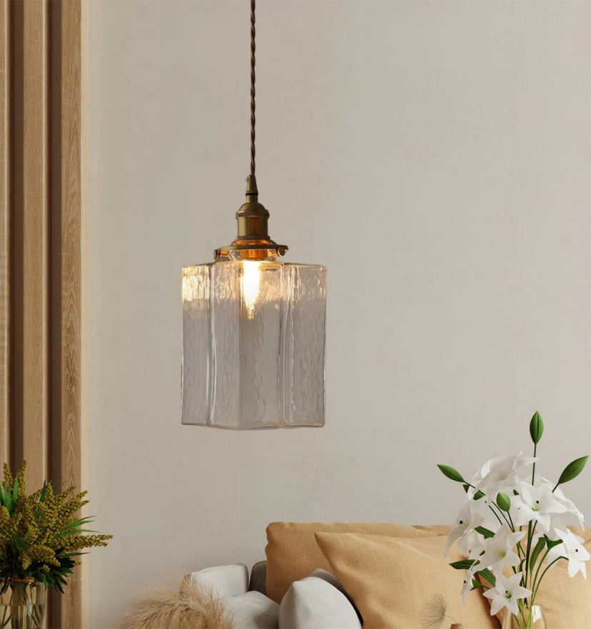 Jewel Glass Brass Pendant Light - Auraolight