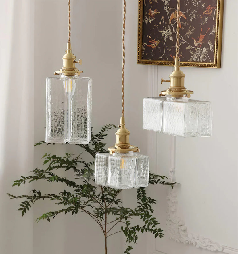 Jewel Glass Brass Pendant Light - Auraolight